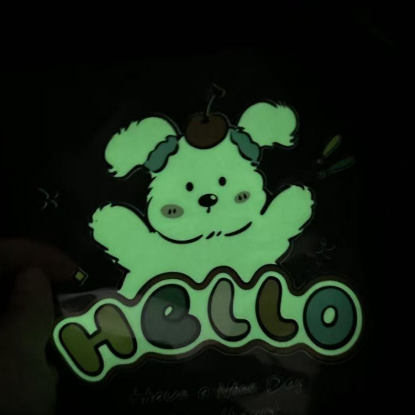 Colorful Luminous Flex Heat Transfer Logos For Clothing Customizable