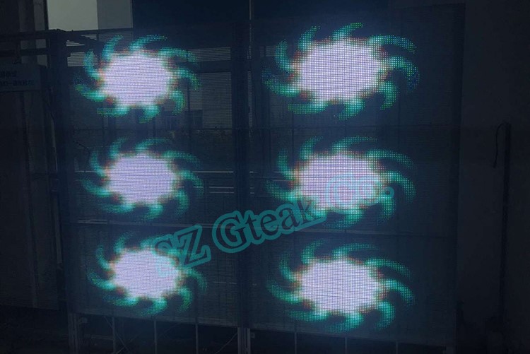 indoor color led video wall glass window hd transparent led screen display advertising players f digital signage or business