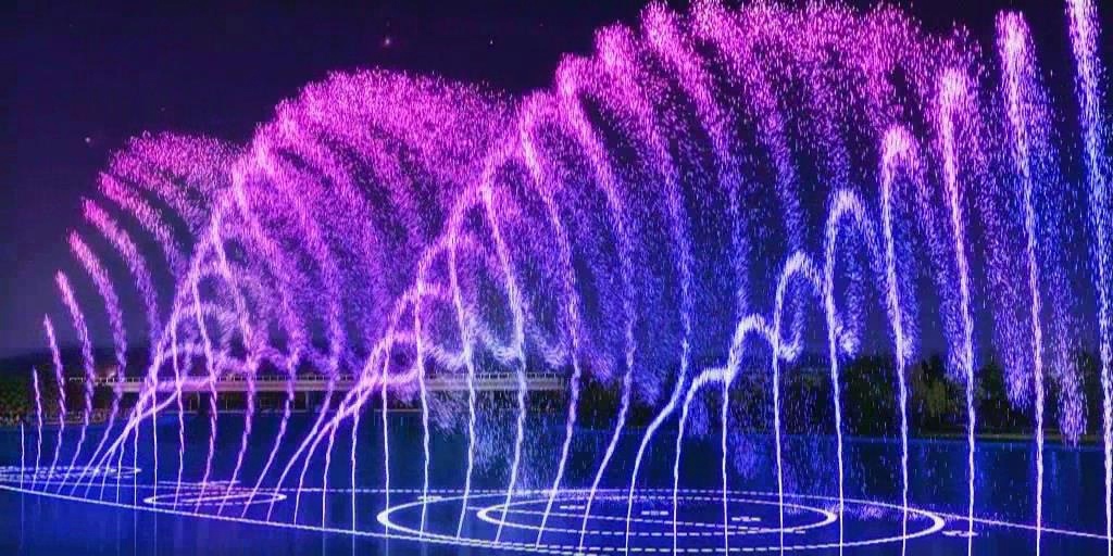Snake Shake Multicolored LED Light 3D Swing Garden Dancing Water Fountain