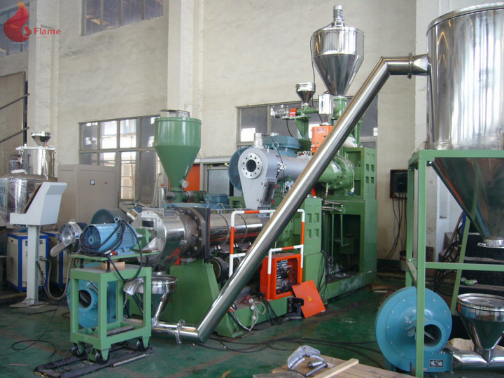 Low energy Green Planetary Roller Extruder for PVC Plastic , pelletizing machinery