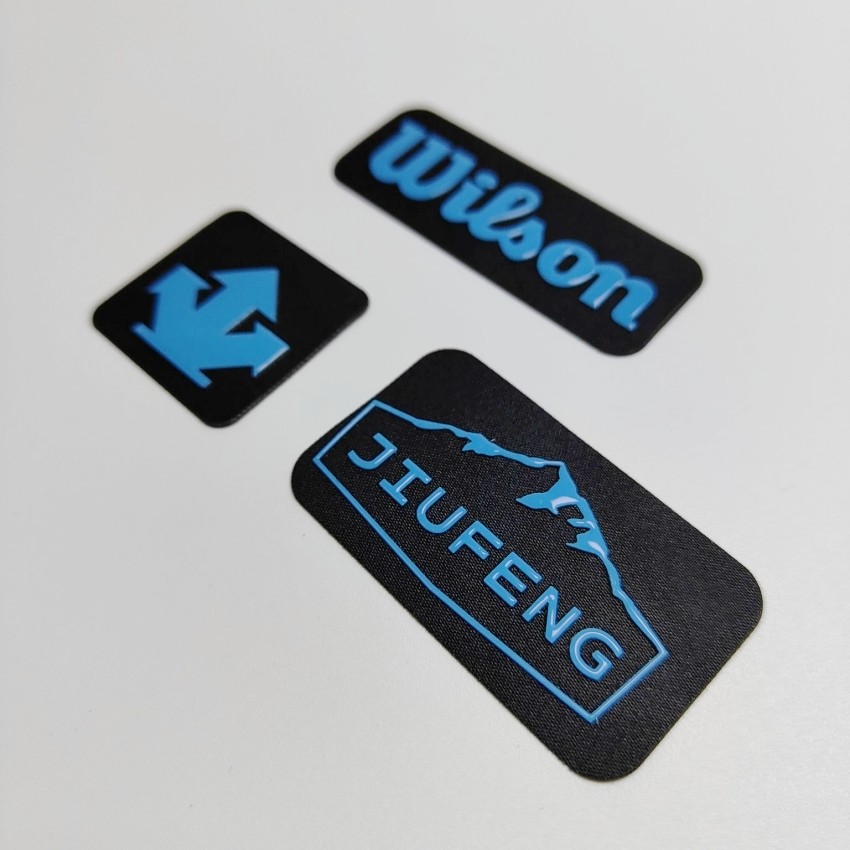Embroidery Silicone 3D Heat Transfer Patches Washable Customized