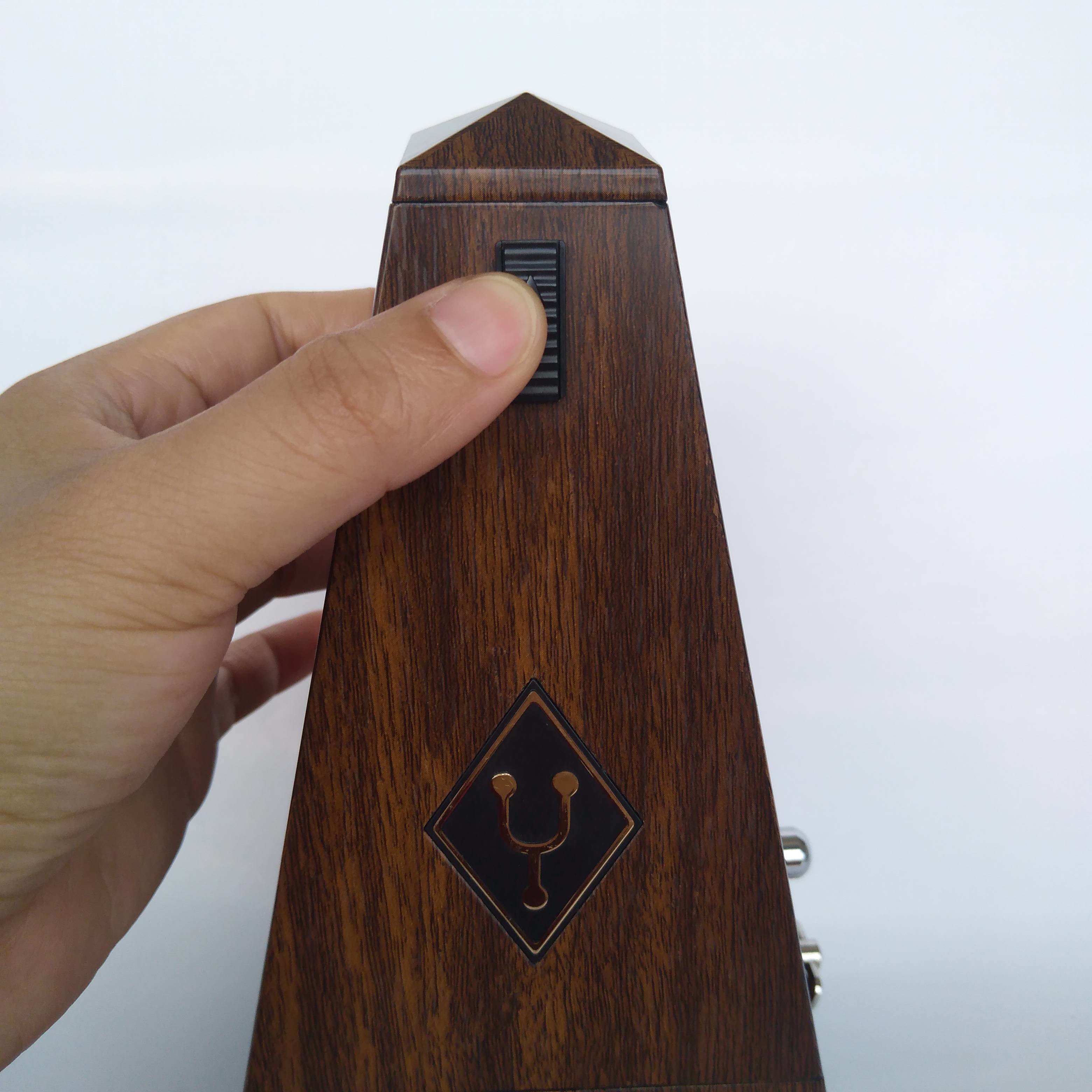 OEM classic scale board piano guitar violin practice rhythm mechanical metronome Black White Pink Red Tranparent Wood