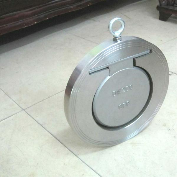DN80 Stainless Carbon Steel SS304 SS316 wcb EPDM NBR Viton Seal Single leaf thin