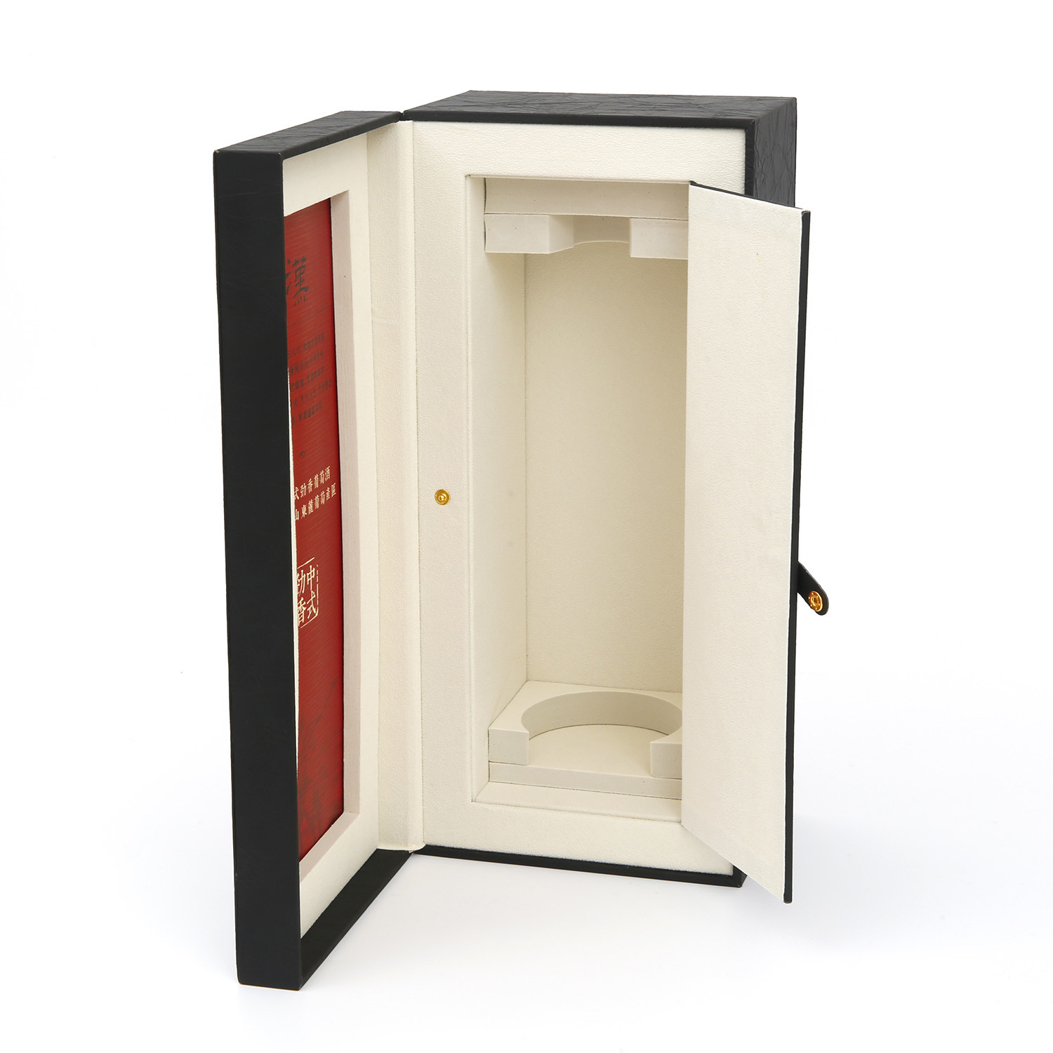 High end flat pack magnetic closure cardboard premium spirit champagne wine whisky alcohol packaging box