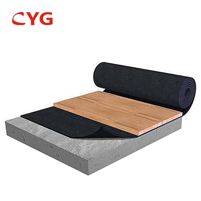 Black Sound Insulation Foam Ldpe Wpc Material 28~300kg/m3 Floor Protection