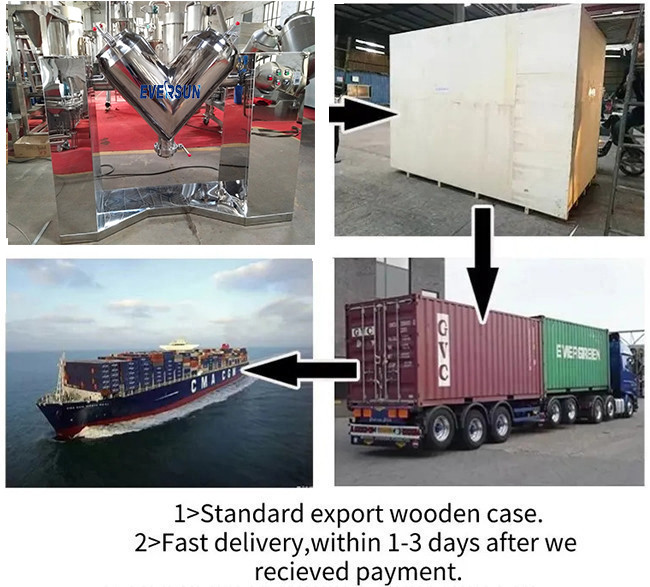 Large Capacity V-Shaped Mixing Tank Stainless Steel V-Shaped Mixer For Additive