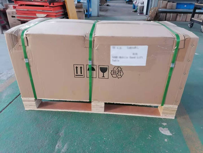 Small Manual Scissor Lift Table Cart Trolley Platform For Material Handling 980mm