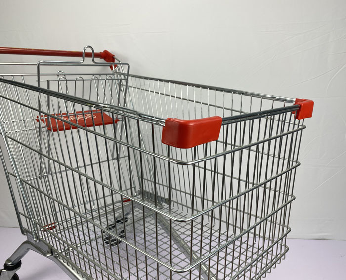 European 240L Warehouse Shopping Trolley Powder Coating SGS Certificate