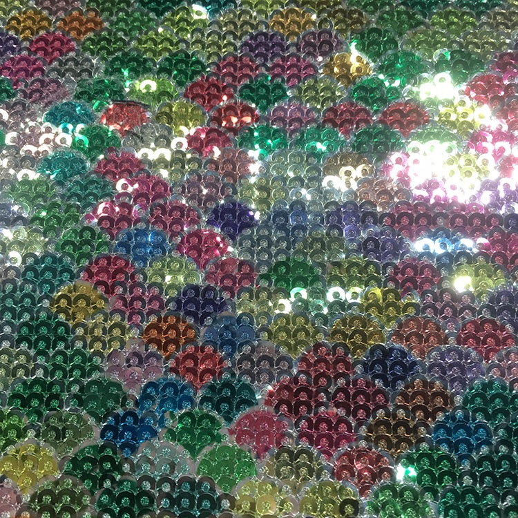Heat Insulated Glitter Sequin Fabric Bulk Reversible Commercial House Decor