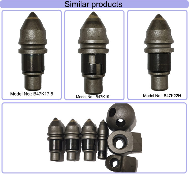 Piling Works Heat Treatment C31HD Bullet Teeth For Augers