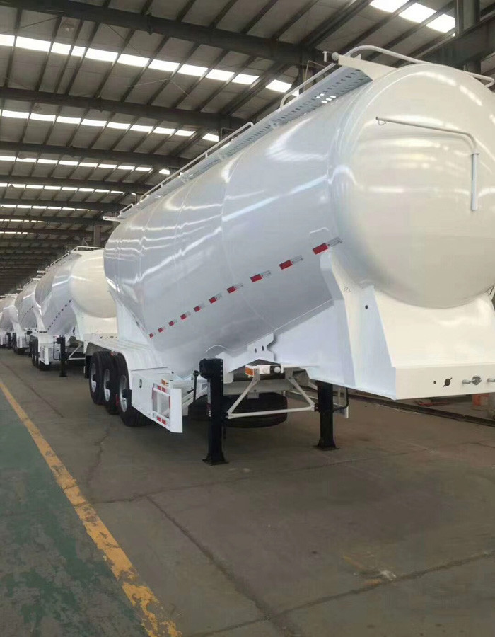 Carbon Steel Semi Trailer Truck For Powder Material Transporting