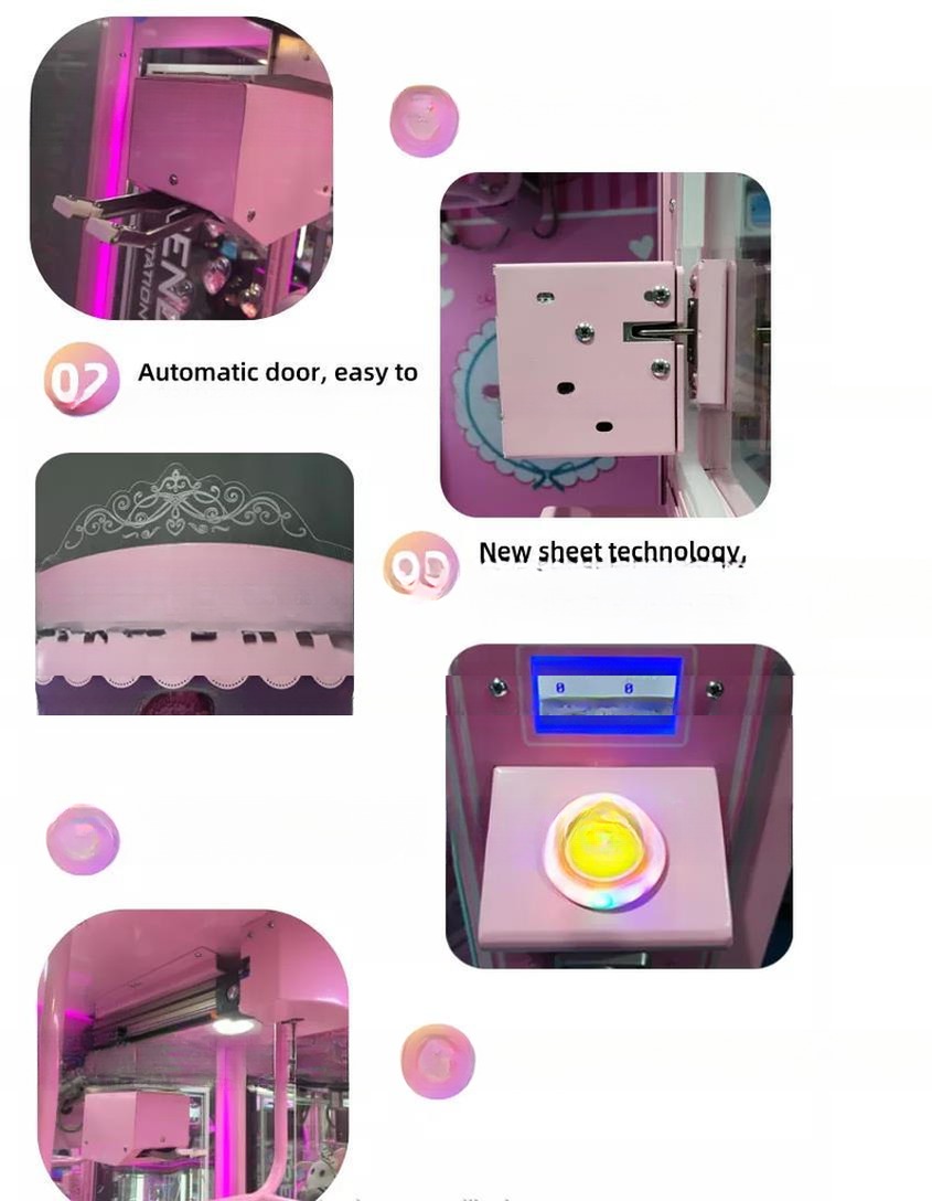 Dreamland Coin Operated Prize Gift Arcade Pink Date Cut Gift Game Machine Factory Prize Game Machine