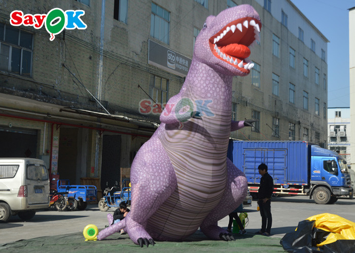 Large Size 5m Inflatable Tyrannosaurus Rex Dinosaur Full Printing