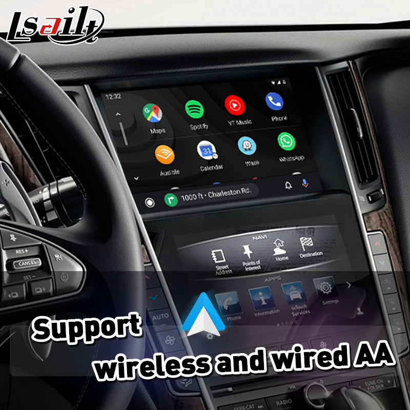 Wireless Android Auto Carplay Integration Interface for 2013-2015 Infiniti Q50
