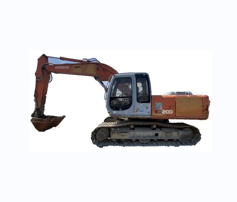 Red Hitachi EX200-5 Excavator 20 Tons Isuzu Engine 3293 Working Hours 90% Undercarriage