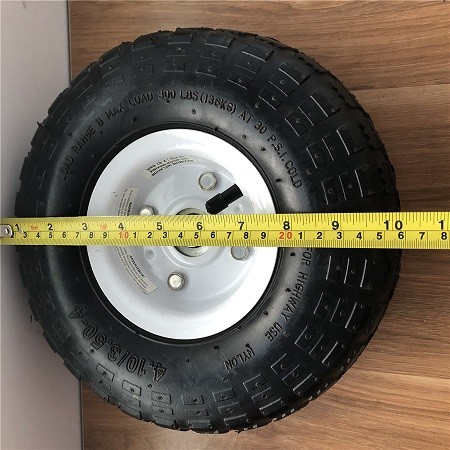 350 4 White Rim Sack Barrow Wheel 10 Inch Rubber Wheelbarrow Wheels For Trolleys