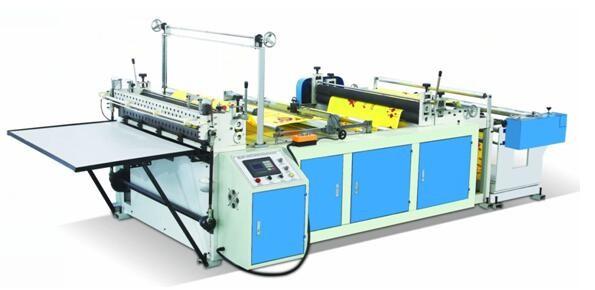 Blue Color Non Woven Fabric Cutting Machine , Pp Spunbond Nonwoven Fabric