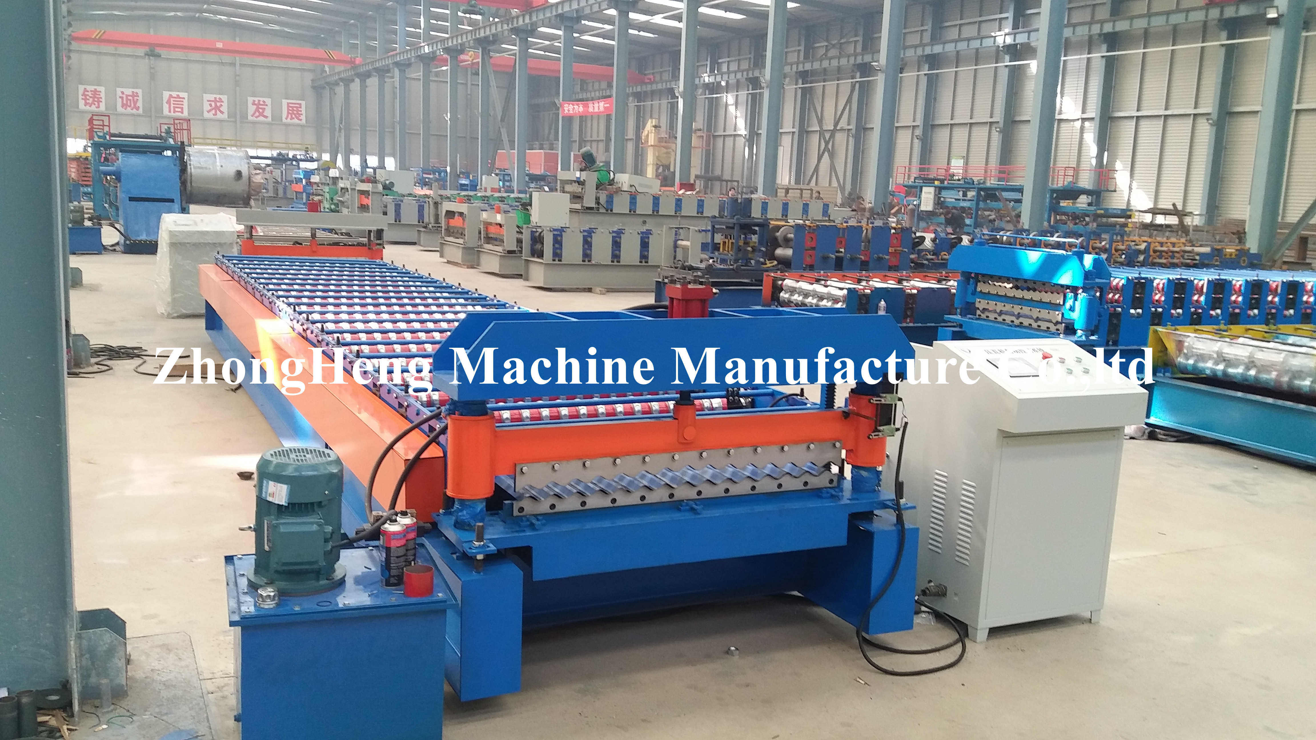 380V 3 Phase Metal Roofing Roll Forming Machine With Cr12 rollers