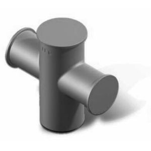 China Single Cross Marine Mooring Bollard Grey Epoxy Primer on sale