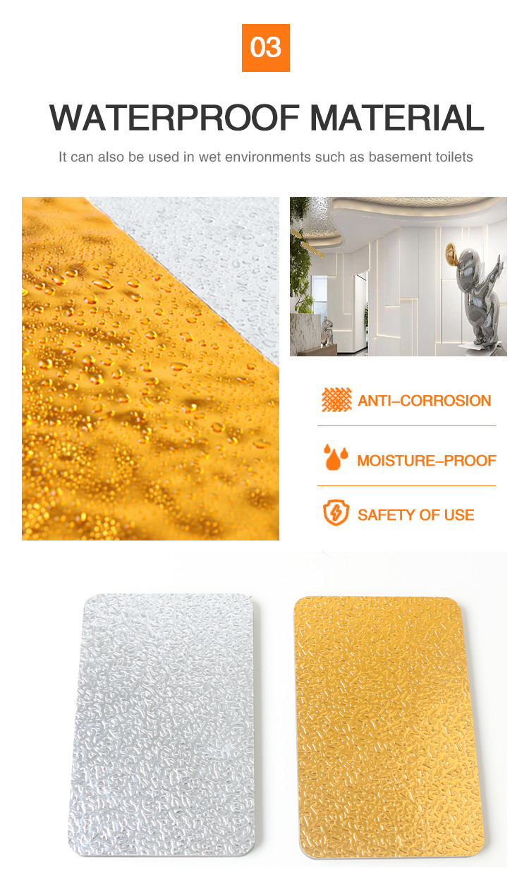 Fireproof Water Ripple Panel Wood Veneer Wall Panel Mould Proof