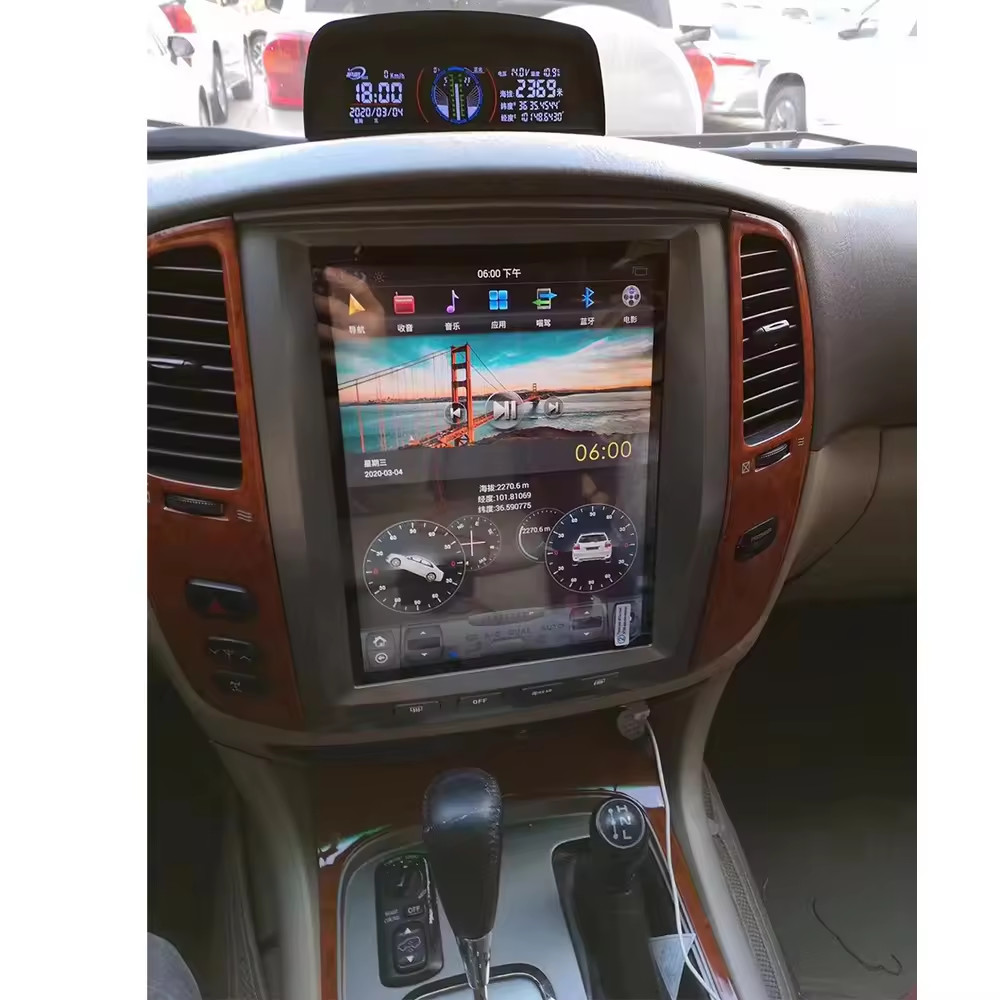Toyota LC100 1992-2007 Vertical Screen Android 360 View Car Multimedia Player