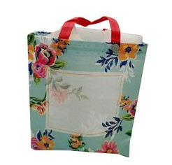  HDPE Loop Handle Plastic Bags Clear PVC Tote 1000pcs Manufactures