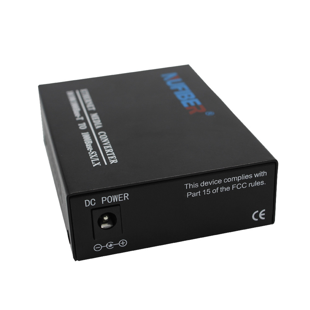 10/100/1000M Fiber Optical Media Converter Dual Fiber MM 850nm 550m SC (P/N:NF-C2200SX)