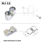 Chrome Plating HJ-11 Sheet Metal Joints Metal Lean Pipe Connector Tube Clamp in