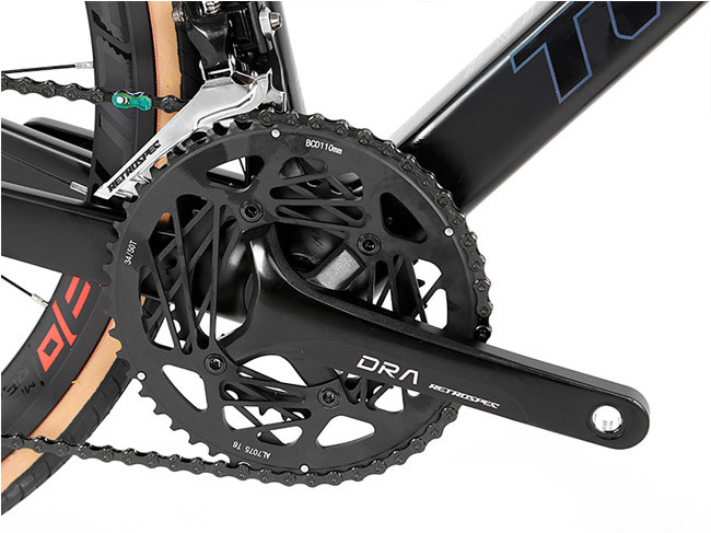 700x25C Wheel Carbon Fiber Hybrid Bike , 45cm Frame Bike XL Size Stable Frame
