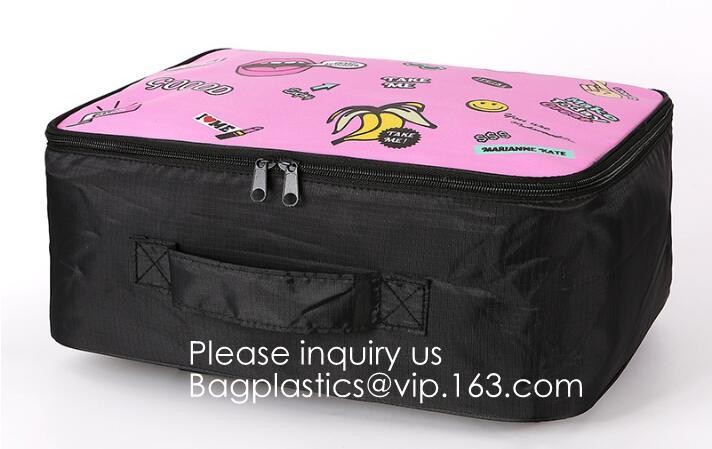Light Weight Large Capacity 600D Polyester Duvets Pillows Home Quilt Storage Bag with Zippers,Ecofriendly Quilt Gift Pac