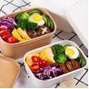 Buy cheap 20oz Hot Selling Biodegradable Square Rectangle Box Kraft Paper Fast Food Salad from wholesalers
