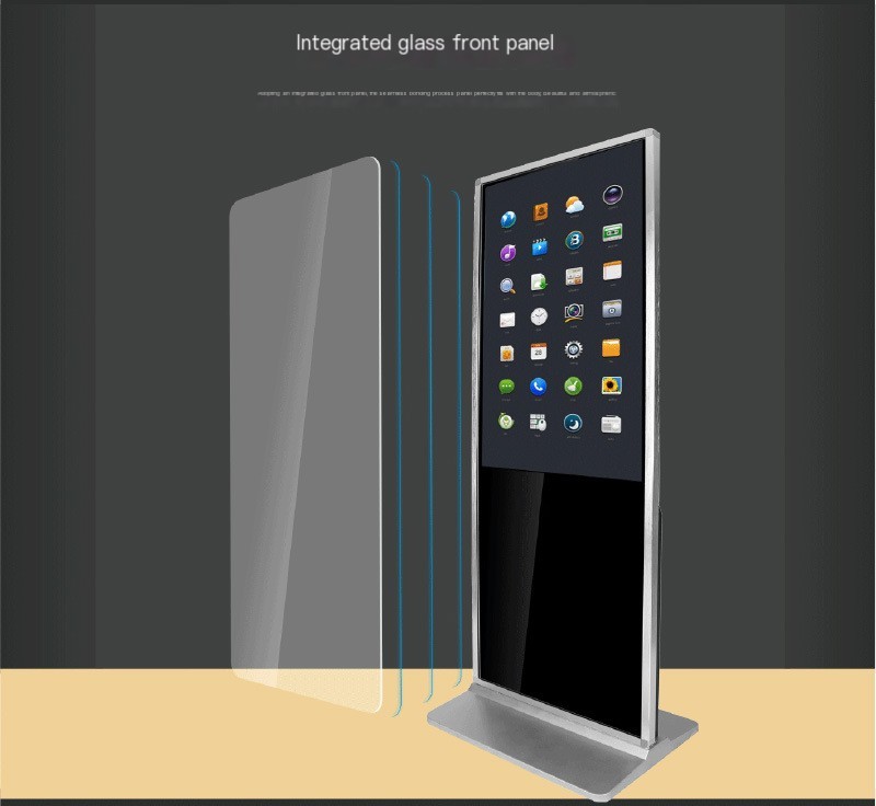 IPS HD LCD Floor Standing Touch Screen Kiosk Supermarket High Brightness