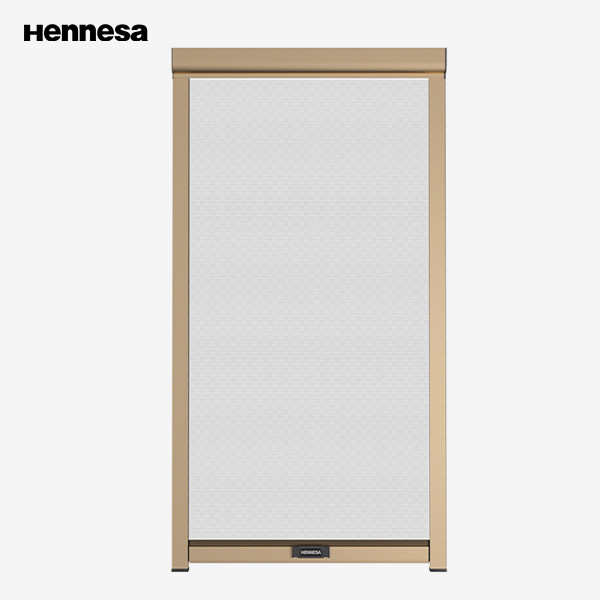 Quality Wall Mounted Retractable Screen Window With Plastic Handle - White for sale