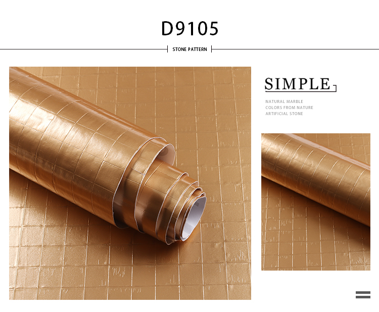 10m Length Removable Wallpaper for Walls Aluminum Foil Peel Stick Self Adhesive