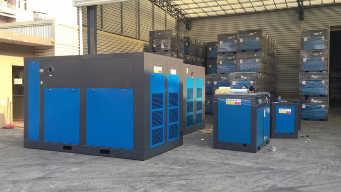 Industrial Screw Efficient Air Compressor Direct Driven Efficient 200HP 160Kw With Inverter