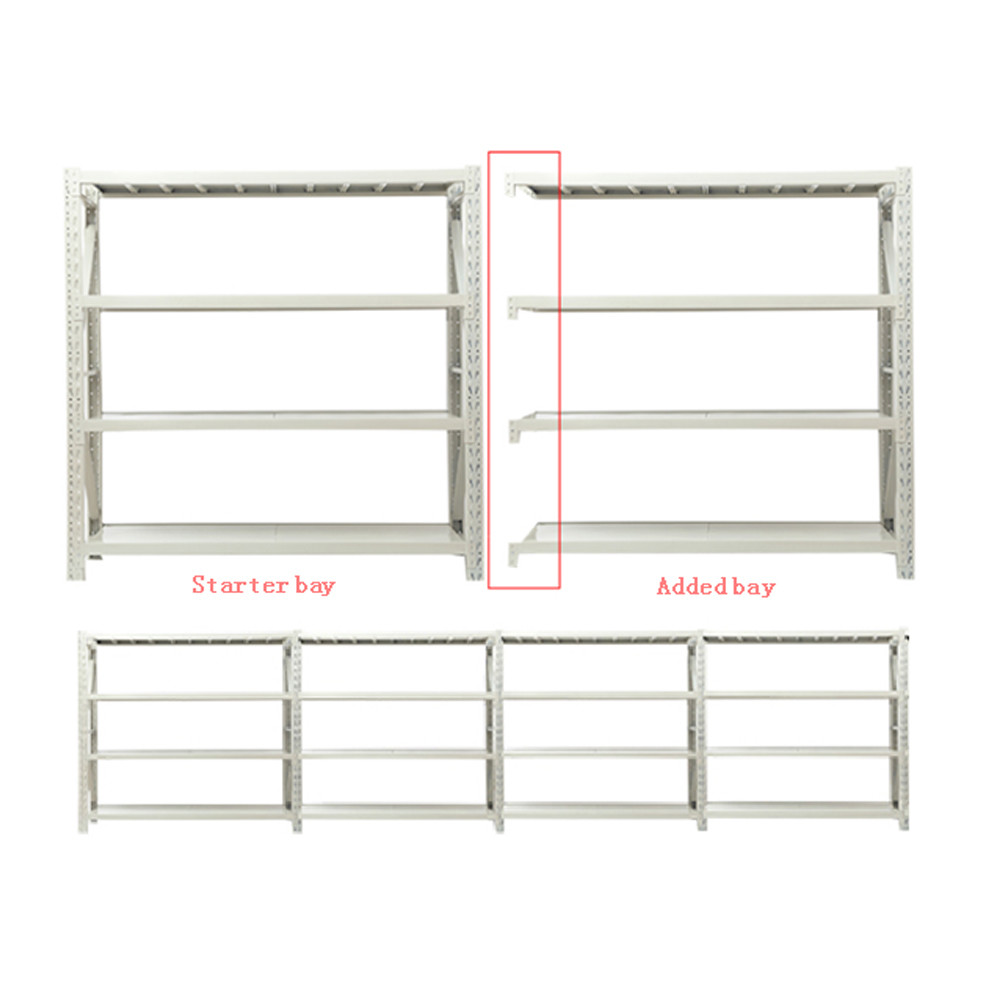 4 Layer Stainless Light Duty Shelf / Warehouse Storage Racks Powder Coated