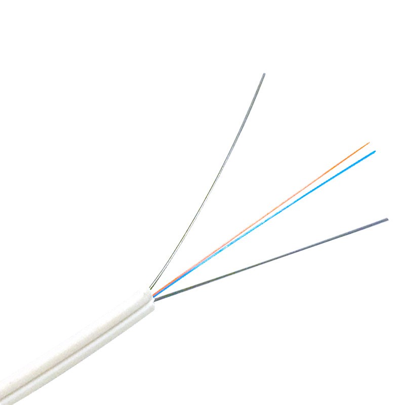 Black FRP / Steel Fiber Optic Patch Cord 2 Core Single Mode