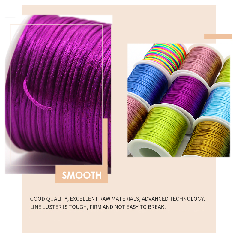 0.8mm Nylon Cord Thread UV Protected for Braiding Chinese Knot Macrame Bracelets