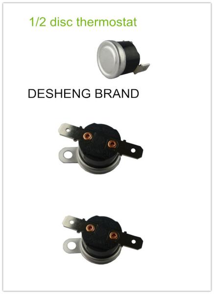 Mini KSD301 Thermostat 16A / 250V 1/2 Disc Thermal Cutout For Cooker , Dish