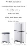 Double-layer Sorting Press Plastic Kitchen Large Household Treadle Dry/wet Trash