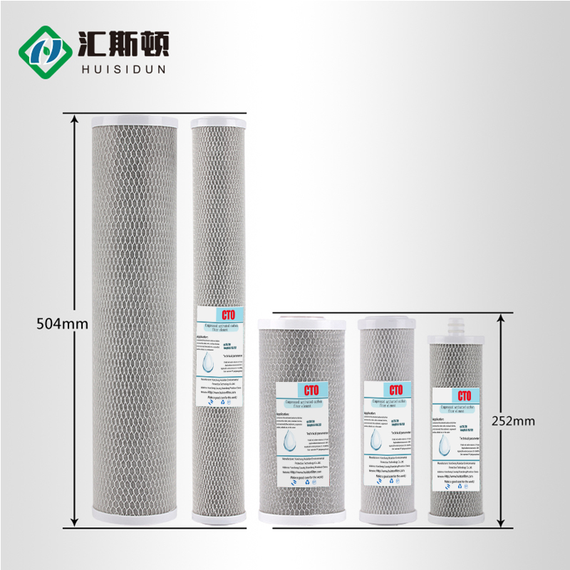 10inch 20inch CTO Activated Carbon Block Water Filter Cartridge for Home Filtration System