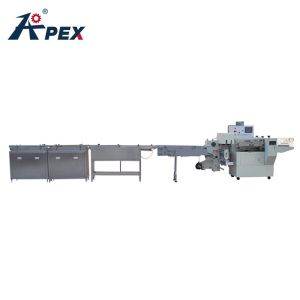 Automatic Feeding Biscuit Packaging Machine , Continuous Cookie Packing Machine