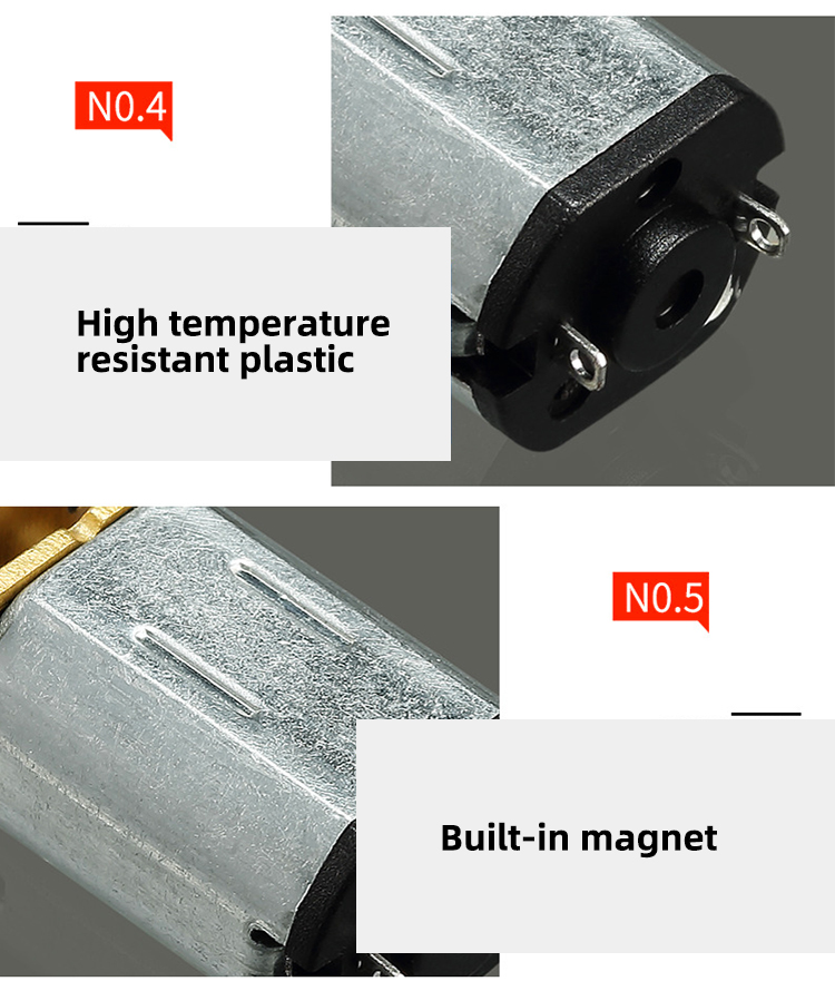 Customized Micro DC Brush Motor High Torque For Robot Vehicle