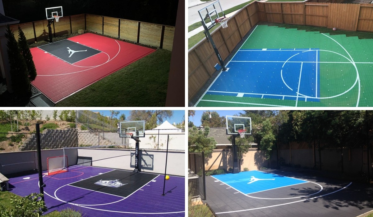PP 3x3 Indoor Court Tiles Outdoor Backyard Basketball Court Flooring