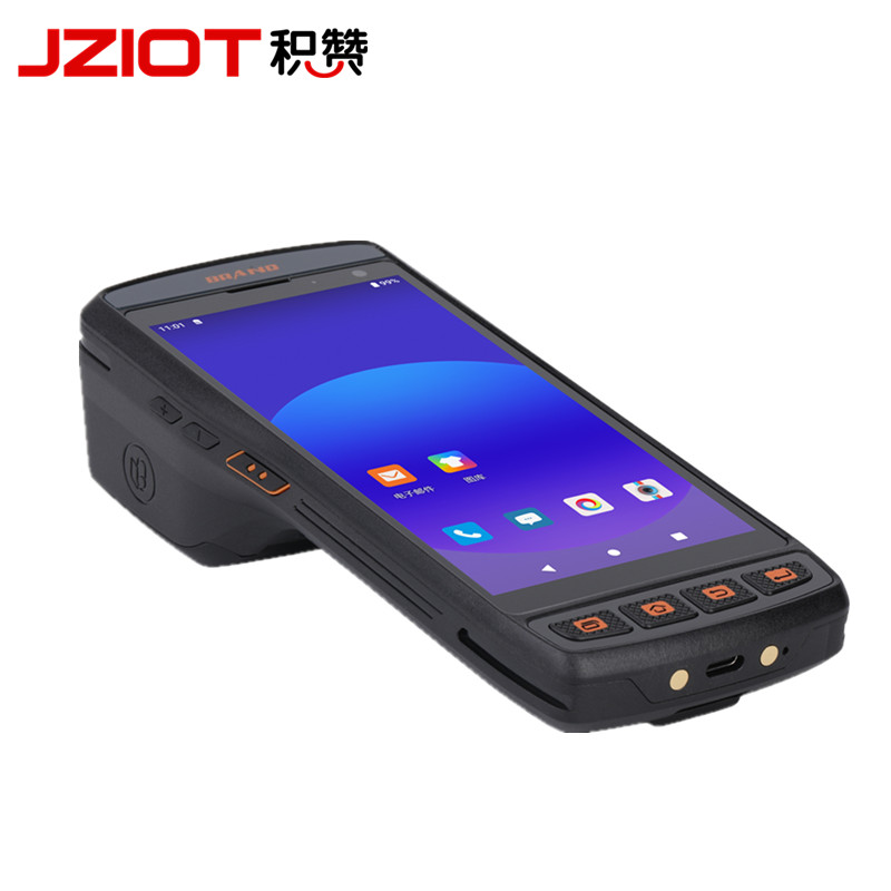 Fashion 5.5 INCH Handheld PDA Barcode Scanner Printer All in ONE Portable Android 11 3+32G NFC POS Terminal With SIM Card Slot