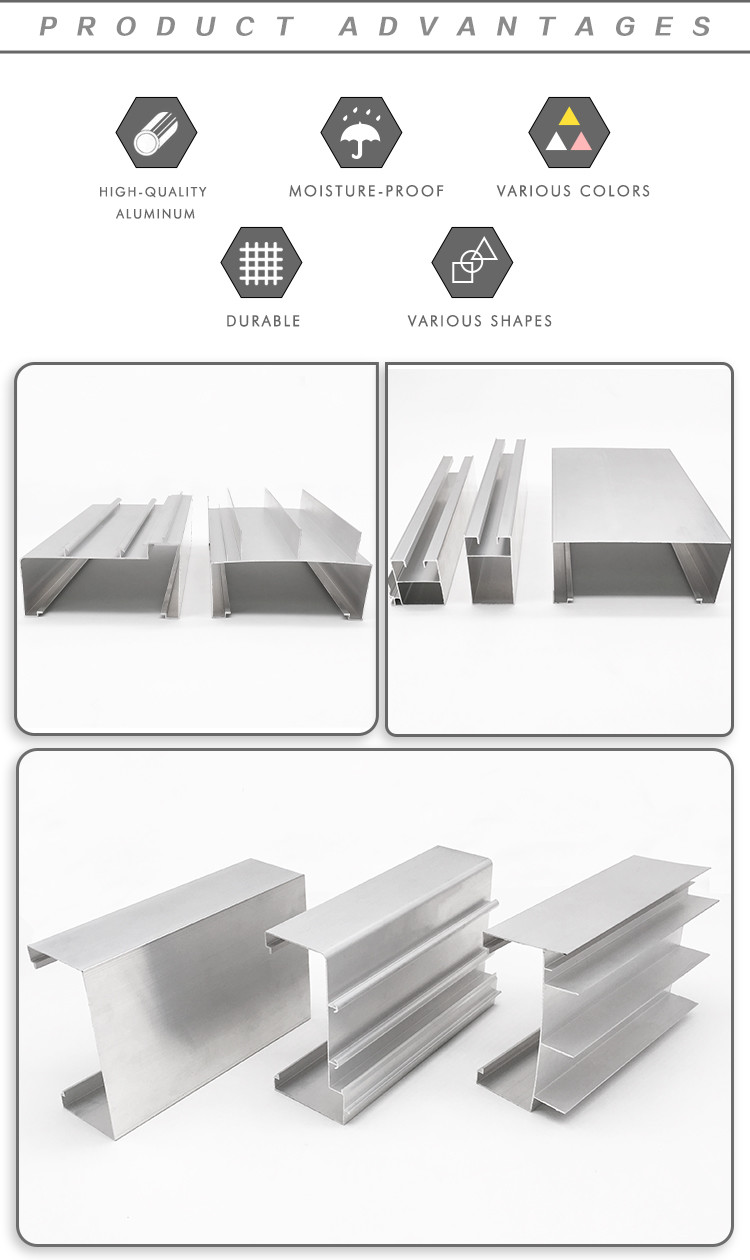 Anti Scratch Aluminum Window Frame Extrusions 20mm Thickness