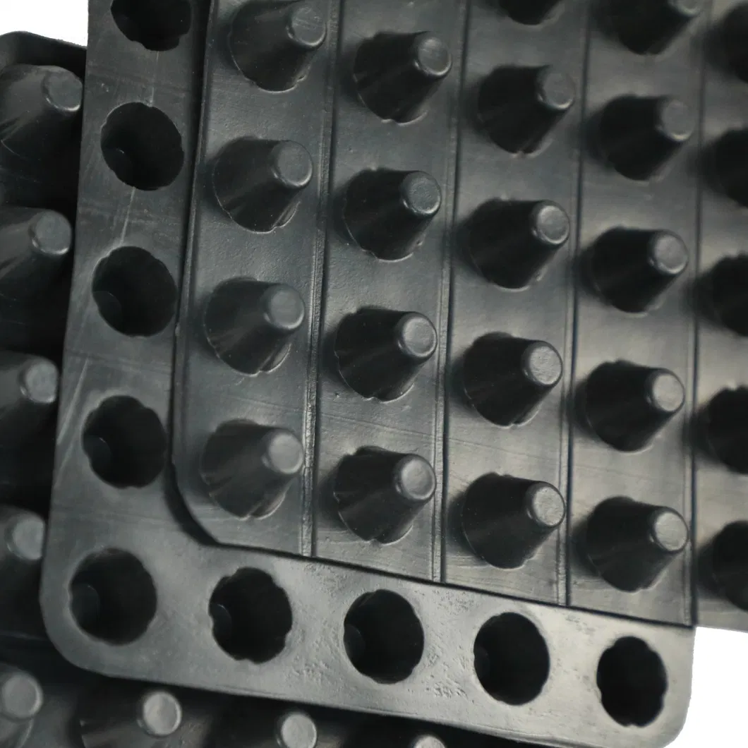 HDPE Drainage Board Compound Dimple Waterproof HDPE Drain Plastic Drainage Board Dimpled Drainage Board