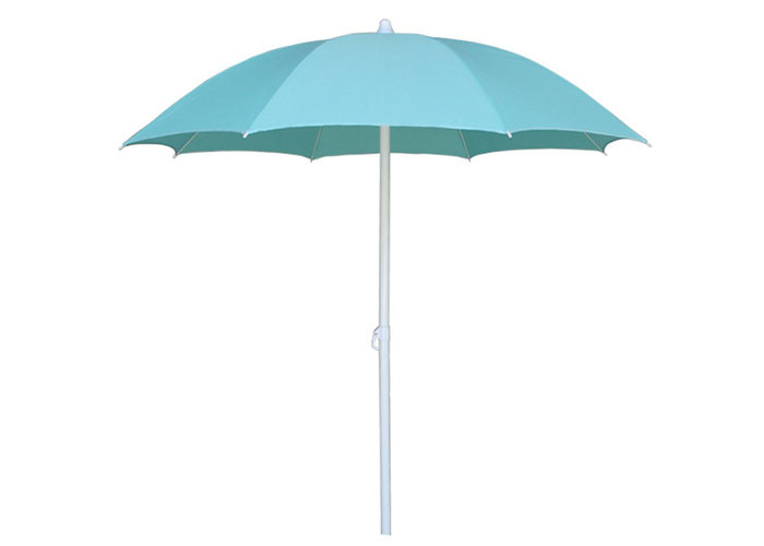 Round Shaped Outdoor Beach Umbrella With Silver Coated Frame Coating