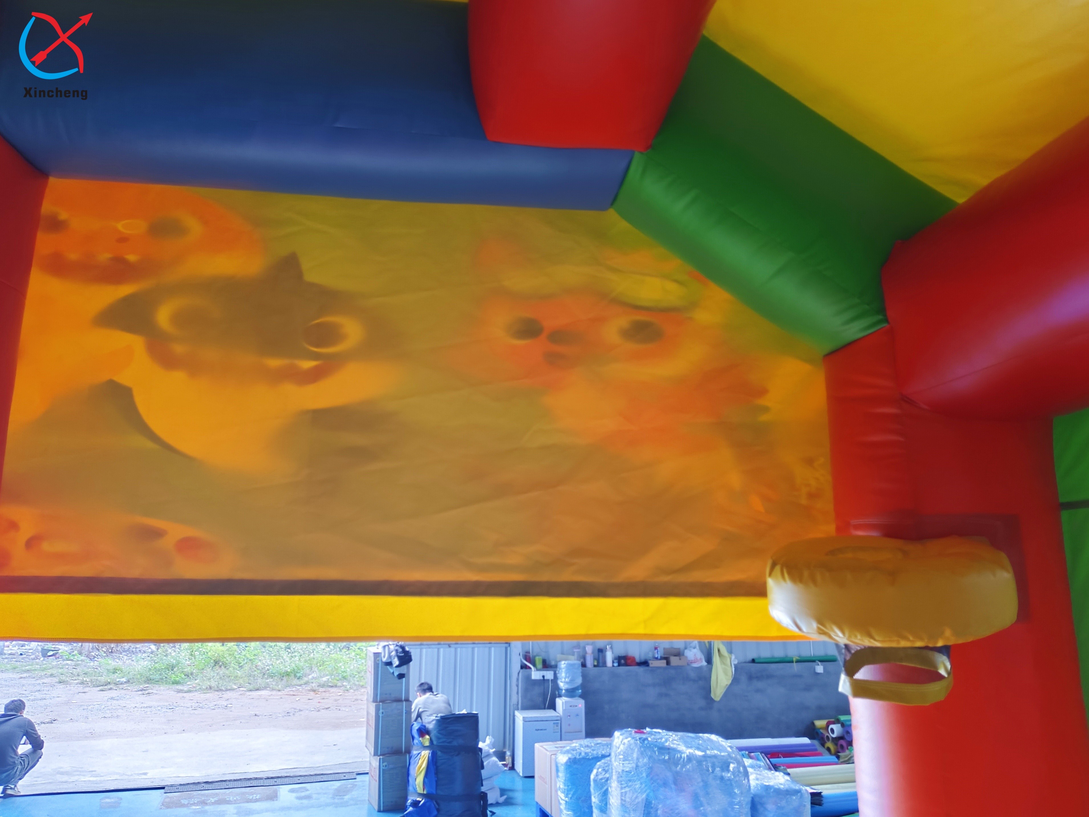 Inflatable Bouncer Jumping Castle Slide Underwater World Theme Commercial Bounce House