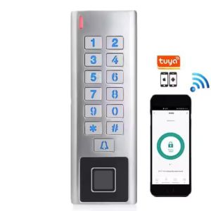 Weatherproof Outdoor Metal Keypad Access Control with WiFi and Tuya App